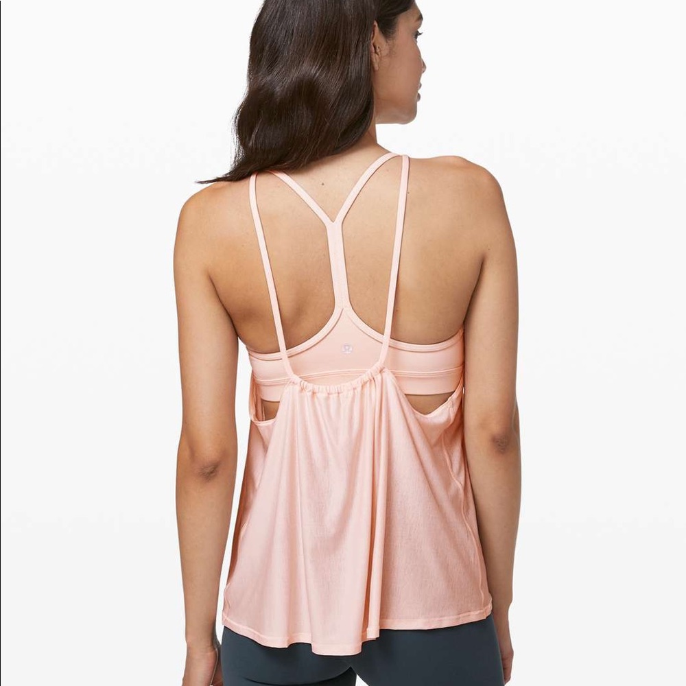Lululemon Flow Y 2-in-1 Tank Butter Pink
